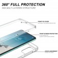Galaxy S20 FE 5G 6.5 inch Case, Slim Fit 360 Degree Full Body Protection Hybrid Shockproof Case Transparent Back and Front Full Clear Cover