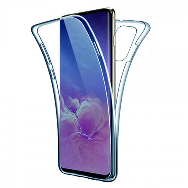 Samsung Galaxy A70 Case,Clear 360°Coverage Full Body Protective Shell Shockproof Front and Back Crystal Soft Silicone Touch Screen Cover