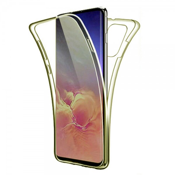 Samsung Galaxy S10 Case,Clear 360°Coverage Full Body Protective Shell Shockproof Front and Back Crystal Soft Silicone Touch Screen Cover