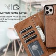 iPhone11 Pro 5.8 Inches 2019 Case , Removable Leather Magnetic Flip With Card Holder Cover