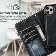 iPhone 12 Pro Max (6.7 inches) 2020 Release Case , Removable Leather Magnetic Flip With Card Holder Cover