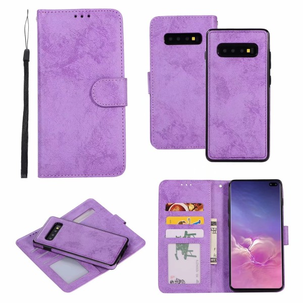 Samsung Galaxy  S10E Case,Removable Leather Magnetic Flip With Card Holder Cover