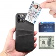 iPhone 12 Mini  (5.4 inches) 2020 Release Case,Luxury Back Card Holder Case Hard Leather Protective Cover