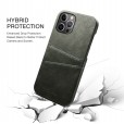 iPhone 11 Pro Max (6.5 inches) Case,Luxury Back Card Holder Case Hard Leather Protective Cover