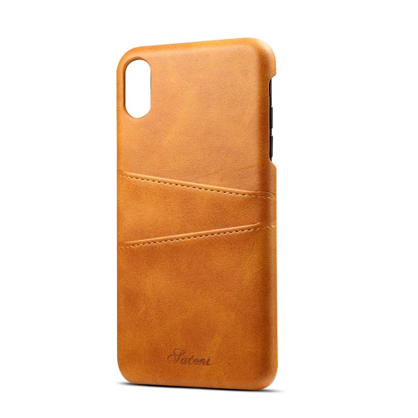 iPhone XR 6.1 inches Case,Luxury Back Card Holder Case Hard Leather Protective Cover