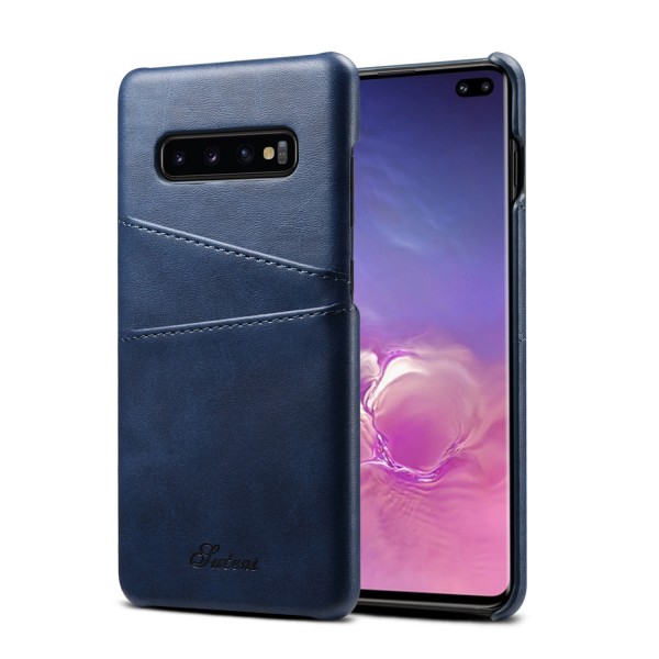 Samsung Galaxy S10 Case,Luxury Back Card Holder Case Hard Leather Protective Cover