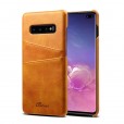Samsung Galaxy S10E Case,Luxury Back Card Holder Case Hard Leather Protective Cover