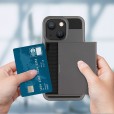 Hidden Credit Card Holder Wallet  Style Shockroof Smart Phone Case