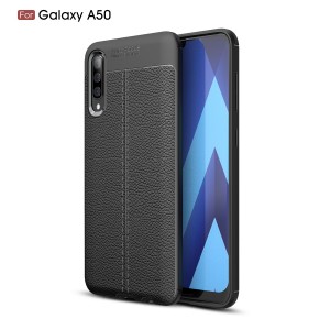 Stylish Slim Fit Shock-Absorption Anti-slip Flexible TPU Rubber Protective Cover, For Samsung A50