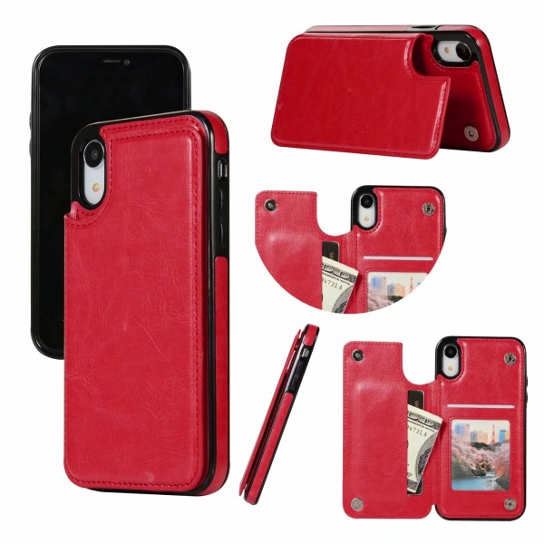 Leather Wallet Credit Card Holder Stand Case Cover for iPhone 6