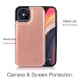 For iPhone 11pro (5.8) Leather Wallet Card Holder Stand Cover Case
