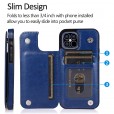 For iPhone 12 max / 12 Pro Max 6.7 Leather Wallet Card Holder Stand Cover Case