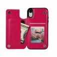 For iPhone X / Xs Leather Wallet Card Holder Stand Cover Case