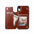 For iPhone Xs Max Leather Wallet Card Holder Stand Cover Case