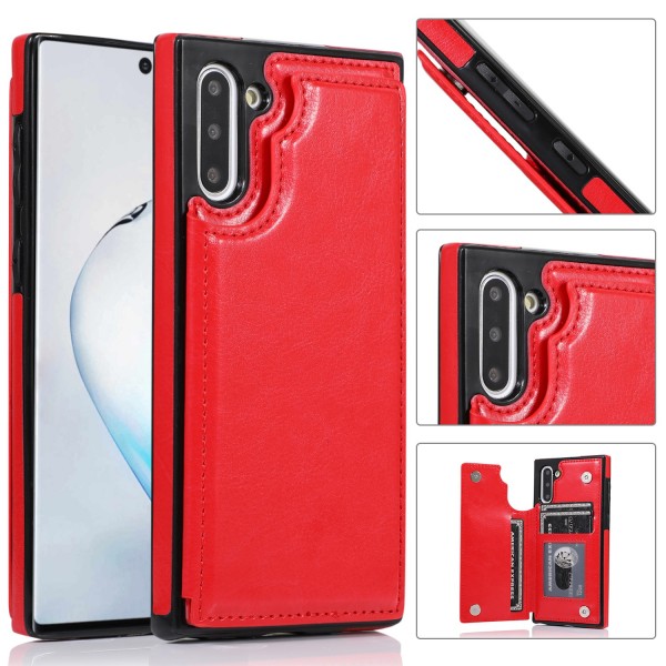 Samsung Galaxy Note10 & Note10 5G Case,Shockproof PU Leather Wallet Card Holder Kickstand Flip Magnetic Hybrid Rubber Back Cover