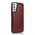 Samsung Galaxy S21 6.2 inches Case,Shockproof PU Leather Wallet Card Holder Kickstand Flip Magnetic Hybrid Rubber Back Cover