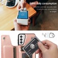 Samsung Galaxy S21 Plus 6.7 inches Case,Shockproof PU Leather Wallet Card Holder Kickstand Flip Magnetic Hybrid Rubber Back Cover