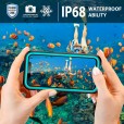 Samsung Galaxy S21 Ultra 6.8 inches Case,Waterproof Case,1P68 Waterproof Dustproof Full Body Protection Rugged Shockproof Build in Screen Protector Cover