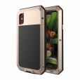 Apple iPhone X& XS 5.8 Inch Case, Dust/Water Proof Shockproof Aluminum Gorilla Metal Heavy Duty Cover Case