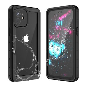 iPhone12(6.1 inches)2020 Release Waterproof Case,Build-in Screen Protector IP68 Waterproof Dustproof Full Protection Rugged Shockproof Cover, For IPhone 12