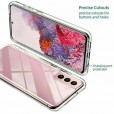 Samsung Galaxy S21 6.2-inch Case,Hybrid PC Back and TPU Full Body Protective Transparent Shockproof Anti-Scratch Cover