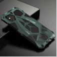iPhone X & iPhone XS 5.8 inches Case,Shockproof Rugged with Built-in Screen Protector Metal Armor Bumper Heavy Duty Protective Cover