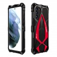 Samsung Galaxy S21 Ultra 6.8 inches Case,Shockproof Rugged with Built-in Screen Protector Metal Armor Bumper Heavy Duty Protective Cover