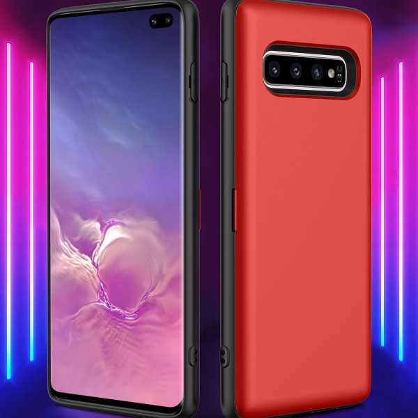 Samsung Galaxy S10E Case,Car Magnetic Shockproof With Wallet Credit Card Holder Slim Back Cover