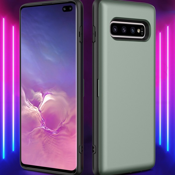 Samsung Galaxy S10 Plus Case,Car Magnetic Shockproof With Wallet Credit Card Holder Slim Back Cover