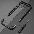 iPhone 12 Pro (6.1 inches)2020 Release Case ,Shockproof Metal Bumper Frame+Lens Camera Screen Protector Anti-scratch Cover
