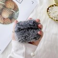 Airpods 1st & Airpods 2nd Headphone Case,Warmth Plush Furry Cute Fluffy Soft Fur Protective Wireless Charging Cover