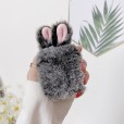 AirPods Pro 3rd Generation/ AirPods 3 Case,Cute Warm Rabbit Ears Furry Fluffy Headphones Full Protection Anti-scratch Cover