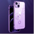 Crystal Bling Dandelion Pattern Soft Rubber Back Case Cover For Smart Phones