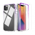 iPhone 11 Pro Max 6.5 inches 2019 Case ,Crystal Clear PC Back With 2 Pcs Tempered Glass Screen Protector Full Protection Drop Proof Anti-scratch Cover