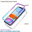 iPhone 12 Mini  (5.4 inches) 2020 Release Case,Crystal Clear PC Back With 2 Pcs Tempered Glass Screen Protector Full Protection Drop Proof Anti-scratch Cover