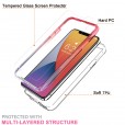 iPhone 12 Pro Max (6.7 inches) 2020 Release Case,Crystal Clear PC Back With 2 Pcs Tempered Glass Screen Protector Full Protection Drop Proof Anti-scratch Cover