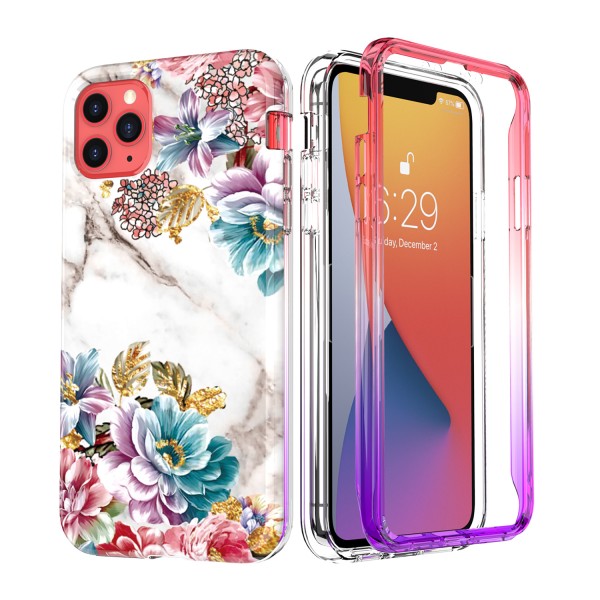 iPhone 11 6.1 inches 2019 Case ,Full Body Shockproof Dual Layer Transparent  360° Protective Built-in Screen Protector Anti-Scratch Soft TPU Cover