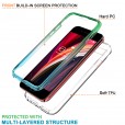iPhone 7& iPhone 8 (4.7 inches ) Case ,Full Body Shockproof Dual Layer Transparent  360° Protective Built-in Screen Protector Anti-Scratch Soft TPU Cover