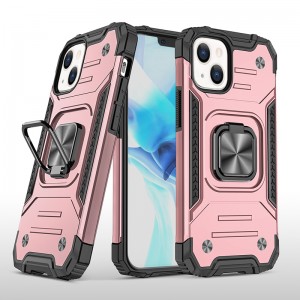 Ring Stand Rugged Cover Shockproof Hard Hybrid Smart Phone Case, For Motorola G8 Plus