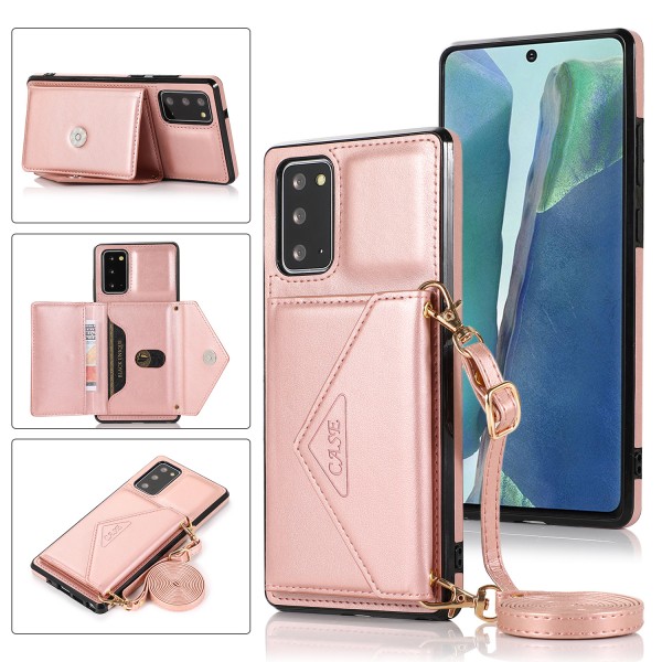 Samsung Galaxy Note10 & Note10 5G Case,Leather Card Slot Stand Strap Crossbody Bag Cover