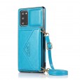 Samsung Galaxy S21 6.2 inches Case,Leather Card Slot Stand Strap Crossbody Bag Cover
