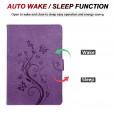 iPad 2 & iPad 3 & iPad 4 Case,Smart Elepower Embossed Butterfly & Flower Leather with Auto Wake/Sleep Card Slots Folio Stand Cover