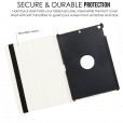 New iPad Pro9.7 Case 9.7 Inch 2017/2015 ,360 Degree Rotating PU Leather Multi-Angle View Stand Protective Folio Cover Case