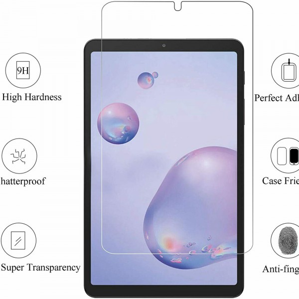 [1 Pack] Samsung Galaxy Tab A 8.0 2017 T380/T385 Screen Protector, HD Anti Scratch Bubble Free Support Apple Pencil Anti-Fingerprint Easy Installation Clear Tempered Glass