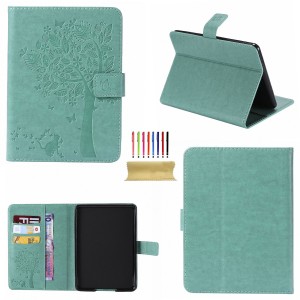 Amazon Kindle Paperwhite (All Version Paperwhite) Case,Embossed Cat & Tree PU Magnetic Flip Leather Stand Folio Wallet Cover with Credit Card Slots, For Amazon Kindle Paperwhite 1/Amazon Kindle Paperwhite 2/Amazon Kindle Paperwhite 3/Amazon Kindle Paperwhite 4