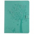iPad Pro (11-inch, 2nd generation) 2020 Case, Embossed Cat & Tree PU Magnetic Flip Leather Stand Folio Wallet Cover with Credit Card Slots