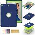 iPad 2 & iPad 3 & iPad 4 ( 9.7 inches ) Case, 3 in 1 Heavy Duty Rugged Hybrid Silicone PC Kids Safe Shockproof Protective Cover