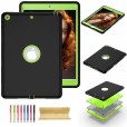 iPad Air 2nd Generation ( 9.7 inches ) Case, 3 in 1 Heavy Duty Rugged Hybrid Silicone PC Kids Safe Shockproof Protective Cover