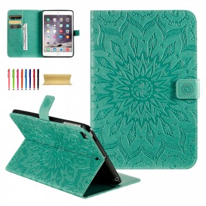 iPad 10.2 inch (8th Generation 2020/ 7th Generation 2019) Case,Sunflower Embossed Pattern kickstand Magnetic Leather Protective Cover with Card/Cash Holder, For IPad 10.2 (2019)/IPad 10.2 (2020)