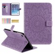 iPad 2 & iPad 3 & iPad 4 9.7 inches Case,Sunflower Embossed Pattern kickstand Magnetic Flip Leather Protective Cover with Card/Cash Holder